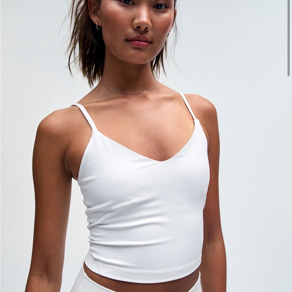 Women's White Spaghetti Strap Top